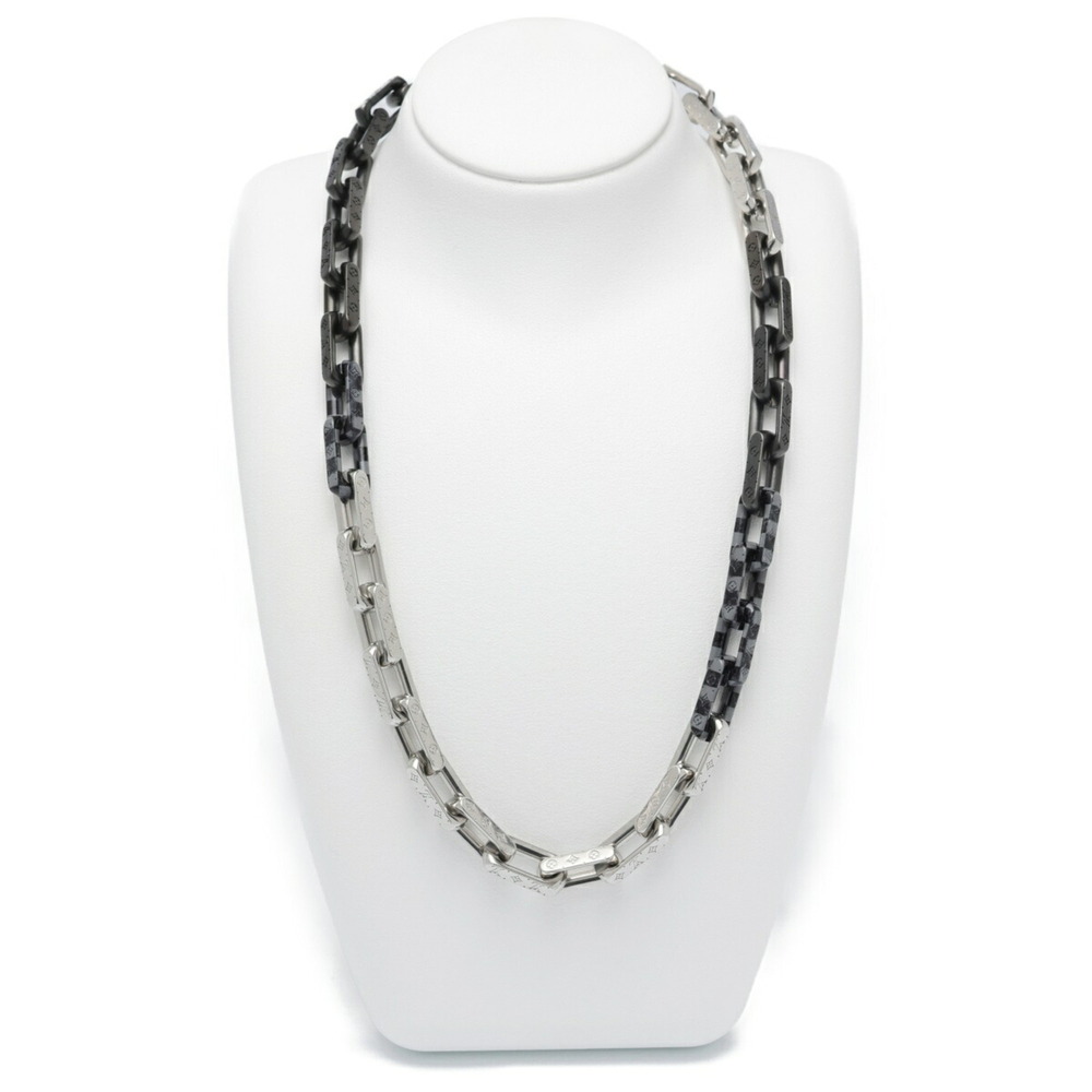 LOUIS VUITTON Black Monogram Necklace - Picture 2 of 6